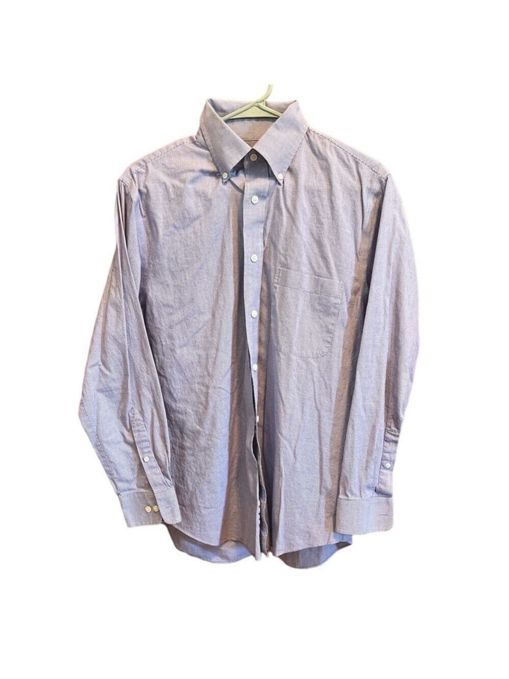 Croft and Barrow Purple Dress Shirt Mens 15 1/2 32/33